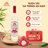 Rượu Vải Gà Trống An Nam 500ml - Rượu vải 19 độ thơm ngon, hơi thở nhiệt đới