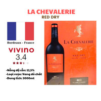 Rượu Vang Bịch Pháp La Chevalerie 3L - Bag in Box - Red Wine - Vin Rouge - Vang Đỏ Pháp - Vang Bịch 3L
