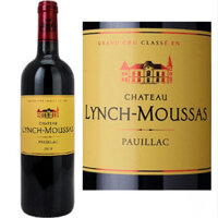 Rượu vang Chateau Lynch Moussas niên vụ 2012 chai 750 ml x 6 chai với nồng độ 13%vol nhập khẩu