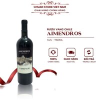Rượu vang Chile Aimendros Carmenere Gran Reserva 14% 750ml ngon thượng hạng nhập khẩu chính hãng