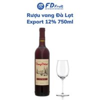 Rượu vang Đà Lạt Export 12% 750ml