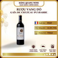 Rượu vang đỏ Gaïa de Château Puybarbe - Pháp
