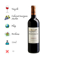 Rượu vang đỏ Petit Paveil Bordeaux 750ml