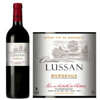 Rượu vang đỏ Pháp: Chateau Lussan Bordeaux 13% vol chai 750 ml x 6 chai nhập khẩu nguyên thùng