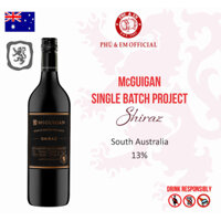 Rượu Vang Đỏ Úc McGuigan Single Batch Project Shiraz Nồng Độ 13% 750ml