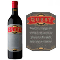 Rượu vang Mỹ: Quest Paso Robles 14.5% vol chai 750ml x 6 chai nhập khẩu nguyên thùng