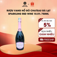Rượu vang nổ đỏ Chateau Đà Lạt Sparkling Red Wine 10.5% 750ML