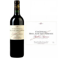 Rượu vang Pháp Chateau Bel Air de L’Orme Bordeaux Superieur AOP 2016 750ml x 6 chai nhập khẩu