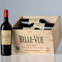 Rượu vang Pháp Chateau Belle Vue Haut Medoc 13% vol chai 750ml x 6 chai với nhập khẩu nguyên thùng