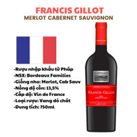 Rượu Vang Pháp Francis Gillot Merlot Cabernet Sauvignon - Rượu Vang Đỏ - The Best Wine