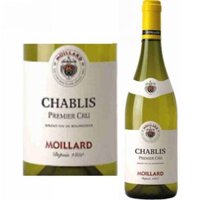 Rượu Vang Pháp Moillard Chablis Premier Cru 13.5%vol 750ml x 6 chai nhập khẩu nguyên thùng