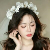 Rượu Vang Thời Trang Hoa Đỏ Kẹp Tóc Bộ Băng Đô Cưới Cô Dâu Bánh Mì Nướng Đầm Ăn Tối Chụp Ảnh Mũ Đội Đầu Phụ Kiện