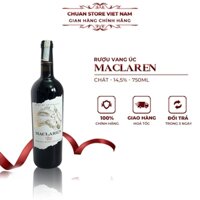 Rượu vang Úc chát Maclaren Shiraz 14,5% chai 750ml nhập khẩu chính hãng