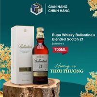 Rượu Whisky Ballantines Blended Scotch 21 nồng độ 40% vol, dung tích 700ml - Tipi Wine - Hương vị thượng hạng