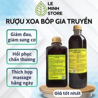 Rượu xoa bóp giảm mỏi cơ, giảm vết bầm tím do té ngã, Rượu xoa bóp cho xương khớp - Le Minh Store