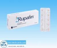 Rupafin 10mg trị viêm mũi dị ứng, mề đay (1 vỉ x 10 viên)