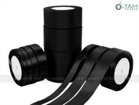 Ruy băng đen vải lụa satin cuộn 22m nhiều cỡ RUYBANG-14