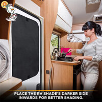 Rv Cửa Sổ Bóng Che Nắng Vải Chống Nắng Cho Người Cắm Trại Lối Vào Riêng Tư JP2HY
