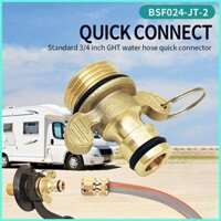 Rv Vòi Nước Đầu Nối Ống Phụ Kiện Đồng Đôi Tai Khớp Nối Adapter Ống Nước Adapter Kết Nối Ren antirtvn