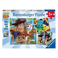 RV080670 Xếp hình puzzle Disney Toy Story 4 3 bộ 49 mảnh RAVENSBURGER||Disney license