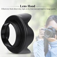 RXC ES-62II Camera DSLR Lens Hood for Canon 50mm f/1.8 II with Lenses Cap