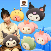 Rytanda Dễ thương Kulomi thỏ ong khủng long ấm tay che Teddy Bear Doll Plush động vật ấm tay cho bạn gái quà sinh nhật gối xe đệm