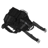 S 1000D Nylon Waterproof Dog Tactical Vest Military Training Clothes Pet Trainer with 3 Bags-L