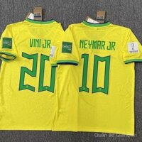 S-2XL Clearing Stock 22-23 World Brazil National Team Jersey Nemal Football Jersey Single Piece Male Home Training Competition Jersey/Áo đấu của đội tuyển quốc gia Brazil 22-23 để thanh lý, áo đấu của Neymar, áo tập và thi đấu cho nam
