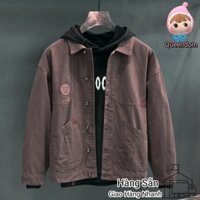 S-4XL Áo Khoác Bò Thời Trang Nam Thanh Thiếu Niên Phong Cách Hàn Quốc Sành Điệu Thương Hiệu Thời Trang Nam Áo Jacket Đường Phố Thời Trang Rộng Rãi Thường Ngày