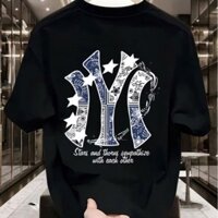 [S-5xl] Áo Thun Nam 230g Dày Pound Cotton Nguyên Chất Y Xanh Trắng Ngôi Sao Trước In Hình JSM Bé Trai Bé Gái Tay Ngắn