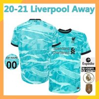 【S-5XL】New Áo Liverpool sân khách 20-21 quần áo đá bóng  ༷