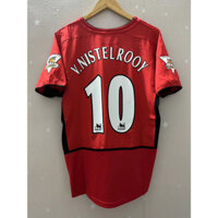 S-xxl 02-04 Manchester United V. Nistroy Beckham Chất Lượng Cao Nhà Vintage Áo Bóng Đá Tùy Chỉnh Áo Thun Ronaldo Áo Bóng Đá