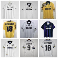 S-xxl 1983-84 91-93 92-94 94-95 Mùa giải Tottenham Hotspur Retro Sân khách Jersey Bóng đá Klinsmann Anderton Áo sơ mi