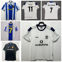 S-xxl 1994-96 98-99 99-00 mùa giải Manchester United áo đấu sân khách cổ điển Beckham, Cantona, Cole, áo đấu Giggs