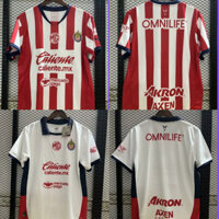 S-xxxxl Áo thi đấu sân nhà Chivas phiên bản quạt 24 / 25 Áo thun bóng đá chất lượng cao thứ ba sân khách