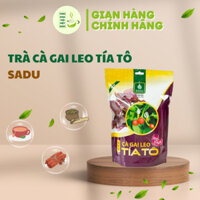 S1 - Trà cà gai leo túi lọc tía tô Sadu giúp thanh lọc cơ thể mát gán sáng da ngừa mụn giảm lão hóa 250g