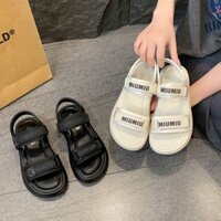 (S140) Sandal nữ đế bánh mì 3 phân quai chữ Min hàng Quảng Châu (Mã A002)