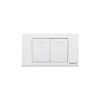 S182D1 - Công tắc đôi 1 chiều phím lớn 10A - Sino - S18 Mega