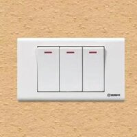 S183D1 - Công tắc ba 1 chiều phím lớn 10A - Sino - S18 Mega