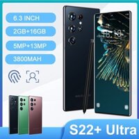 S22+ Ultra giá rẻ  Điện thoại di động giá rẻ 7.3 Inch Di Động 6+128 GB Hai Thẻ Sim Camera 48+100 MP Pin 7300 mAh