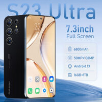 S23 Ultra bảo hành miễn phí pin 6800mAh Camera HD 50 + 108MP 7.3 inch 16+1TB thẻ SIM kép giá rẻ Điện thoại di động