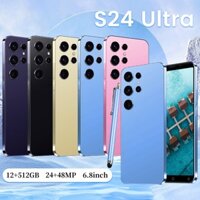 S24 Ultra Điện thoại di động 6.8inch Android đt 3G/4G/5G giá rẻ 12GB/512GB điện thoại rẻ cho học sinh Hai SIM Smartphone
