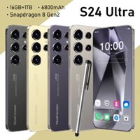S24 Ultra Điện thoại thông minh 6.8 inch đt Màn hình HD 3G/4G/5G giá rẻ 8GB/256GB điện thoại rẻ cho học sinh Hai SIM