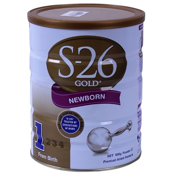 Sữa bột S-26 Gold Newborn 1 - hộp 900g (dành cho trẻ từ 0 - 6 tháng)