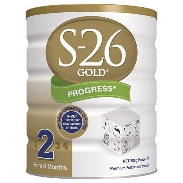 Sữa bột S-26 Gold Progress 2 - hộp 900g (dành cho trẻ từ 6 - 12 tháng)
