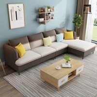 S3 Bộ ghế sofa góc chữ L giá rẻ GT221 Tamim 2m8 x 1m6 vải bố