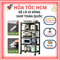 S5 Kệ Để Lò Vi Sóng Đa Năng – Bánh Xe Tiện Lợi, Chịu Lực Cao, Sắp Xếp Nhà Bếp Gọn Gàng Trang Trí Trưng Bày Nail Trọ Quán