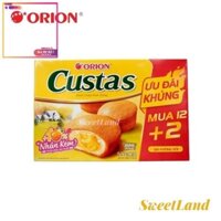 s8 Bánh custard nhân kem Orion Custas hộp 282g