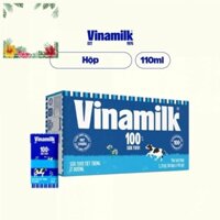 s84 Thùng sữa tươi tiệt trùng Vinamilk ít đường 110ml(48 hộp x 110ml)