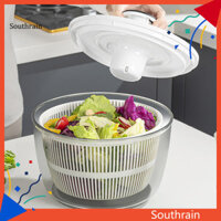 {S9} Giỏ đựng nước Salad Spinner có đế cao su chống trượt Dung tích lớn Cấp thực phẩm Chống rò rỉ Siêu hiệu quả cao Bát Salad Spinner